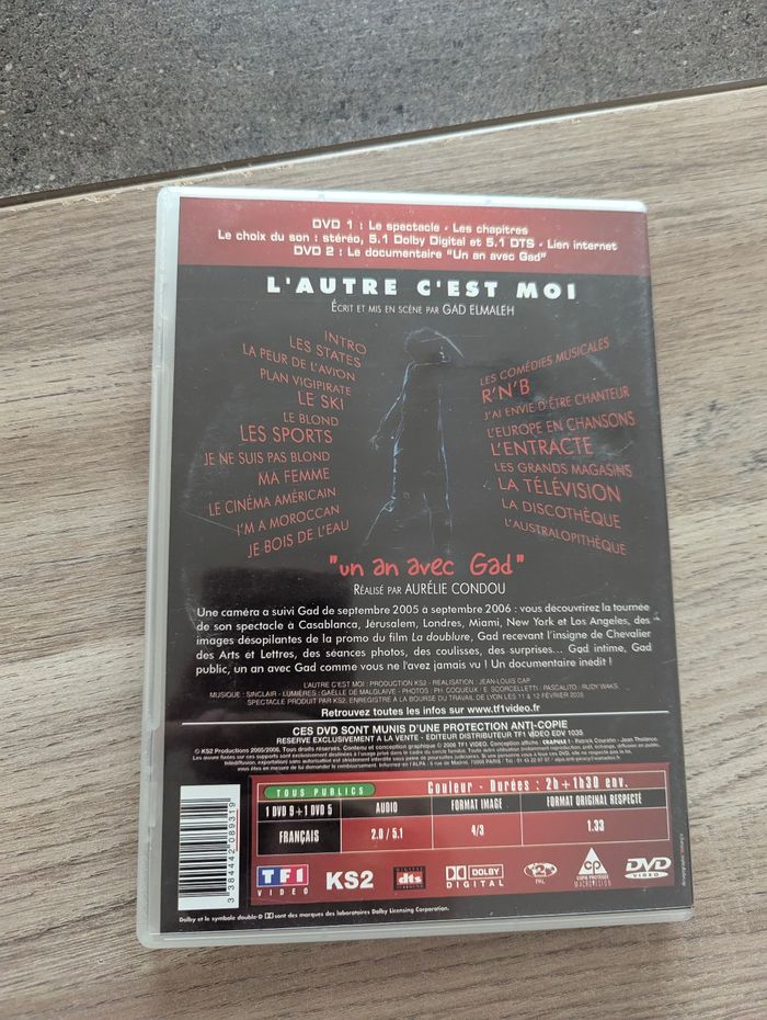 Double dvd gad elmaleh premier spectacle l'autre c'est moi - photo numéro 3