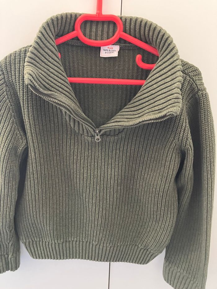 Pull camionneur kaki garçon 8 ans Tao