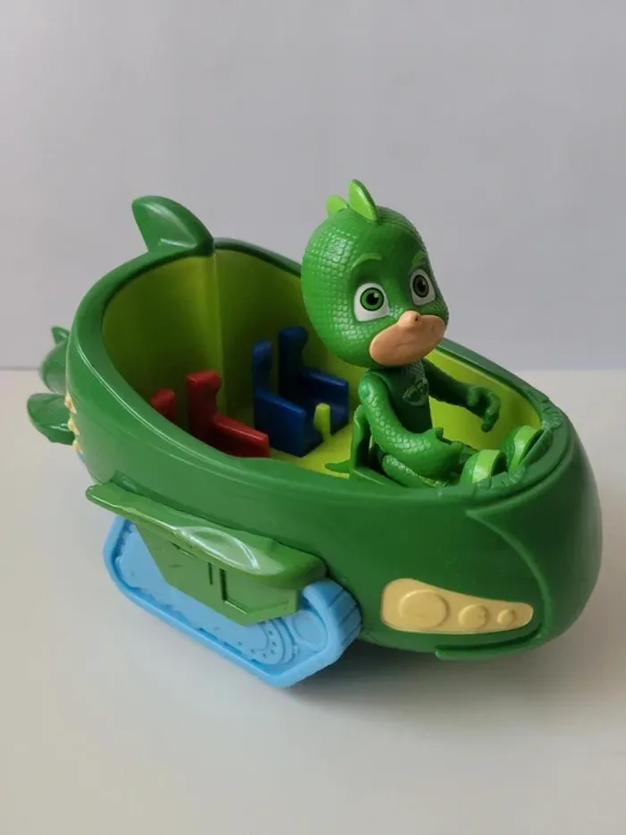 Pyamasques - Figurine Gluglu et son véhicule - photo numéro 4