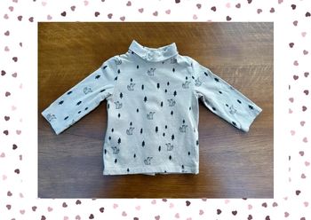 Sous pull beige Kiabi 6 mois