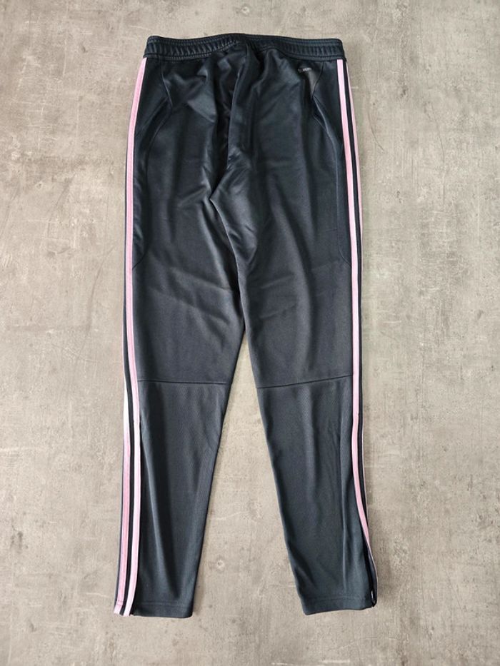 Pantalon jogging Adidas trackpant climacool gris anthracite bande rose taille M - photo numéro 10