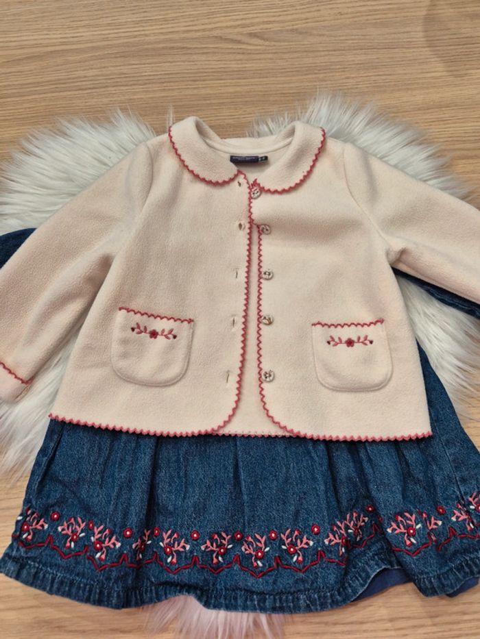 💙 Ensemble robe + veste molletonnée Sergent Major 18 mois - photo numéro 7