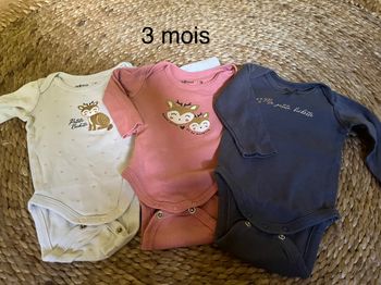 Lot de 3 bodies
