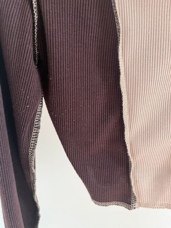 Tee-shirt blanc, beige, marron Shein - photo numéro 3