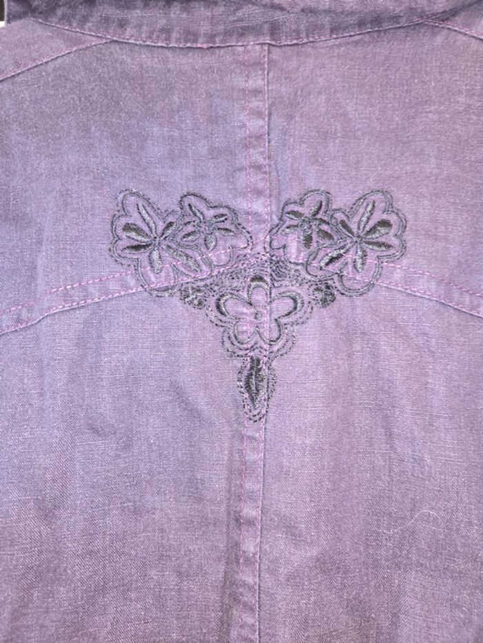 Jolie veste en jeans taille XXXL 46 Phildar - photo numéro 3