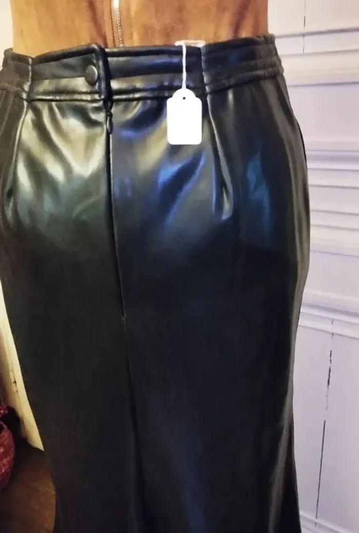 In Love Carling Jupe Longue Souple Effet Cuir T XS/S - photo numéro 5