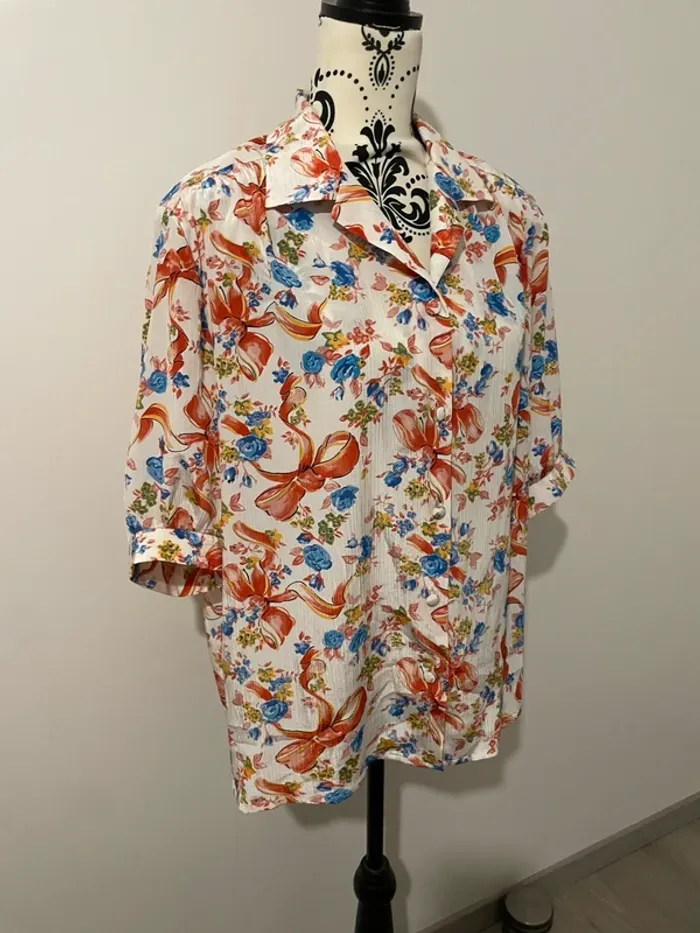 🌺 Chemise fleurie vintage – Taille 50 🌺 - photo numéro 4