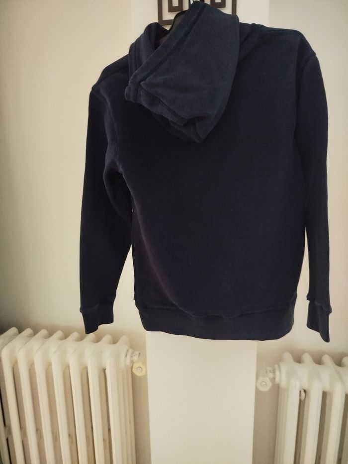 Sweat avec capuche Okaïdi garçon 10 ans bleu - photo numéro 4