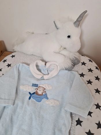 Pyjama 1 mois bleu ciel