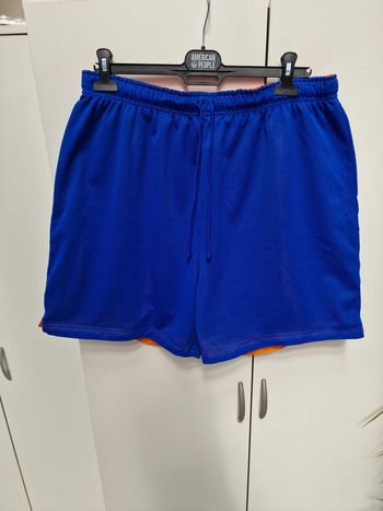 Short Basketball Bleu Orange Réversible Extra Grand