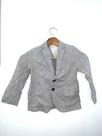 Blazer gris lin