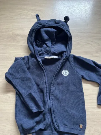 Gilet à capuche 18-24 mois lupilu bio