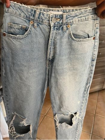 jean mom à trou