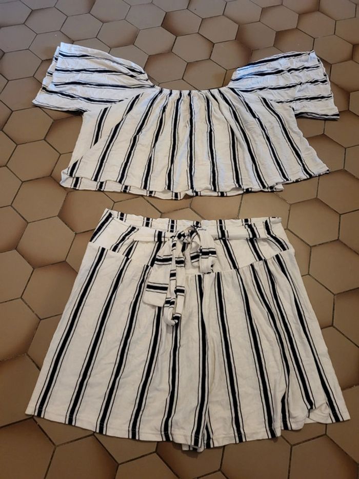 Ensemble croc top et short