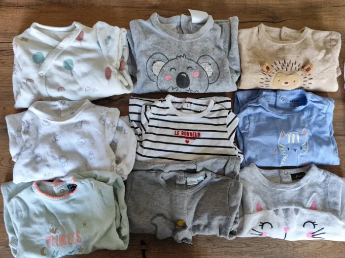 Lot de pyjama mixte garçon fille 3 mois