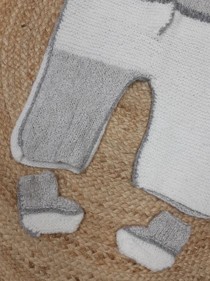 Combipilote en maille et chaussons - photo numéro 4