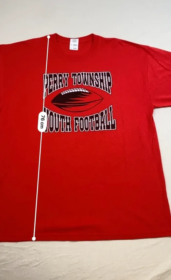 T-shirt Perry Township Youth Football – Rouge – Taille XL – USA - photo numéro 4
