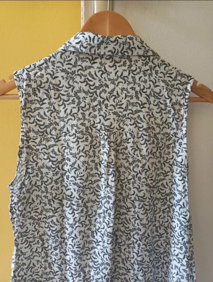 Haut Blanc Femme avec des Motifs Fleuris Noirs | Look Estival & Bohème 🌞🌷 - photo numéro 9