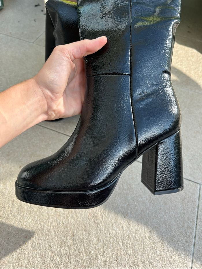 Bottes hautes noires femme - photo numéro 7