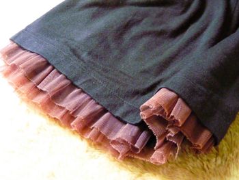 Jupe fille floriane 6 ans tulle noir TBE esprit charleston