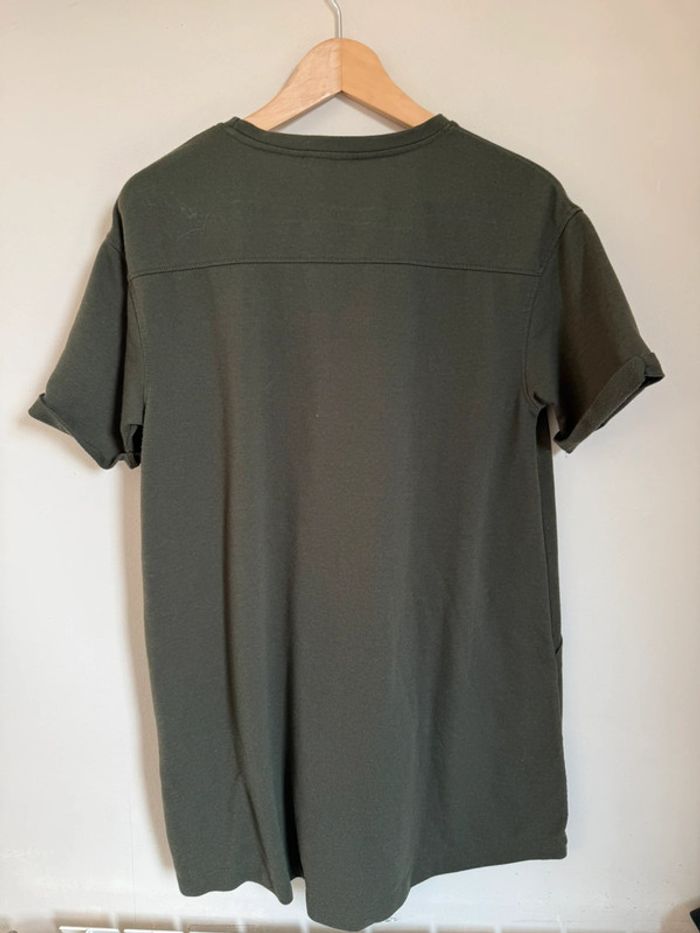 Robe t-shirt kaki Zara - photo numéro 2