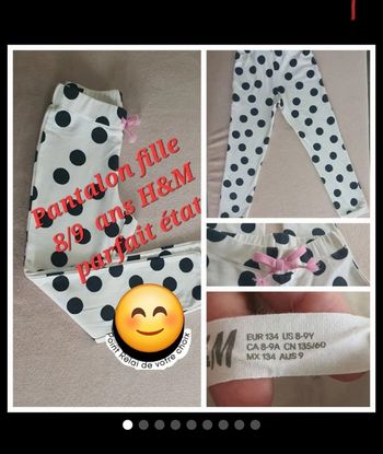 Joggings /pantalon fille 8/9ans fille hm
