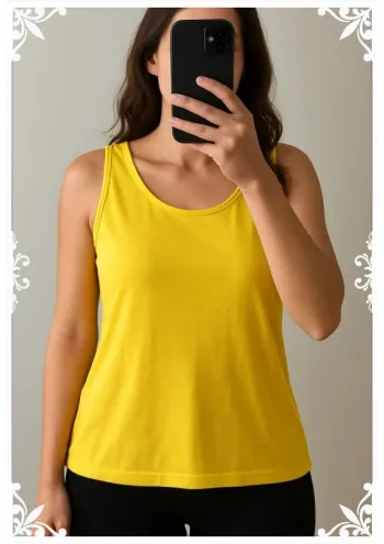 🌼 Débardeur jaune Dorotennis – Taille M
