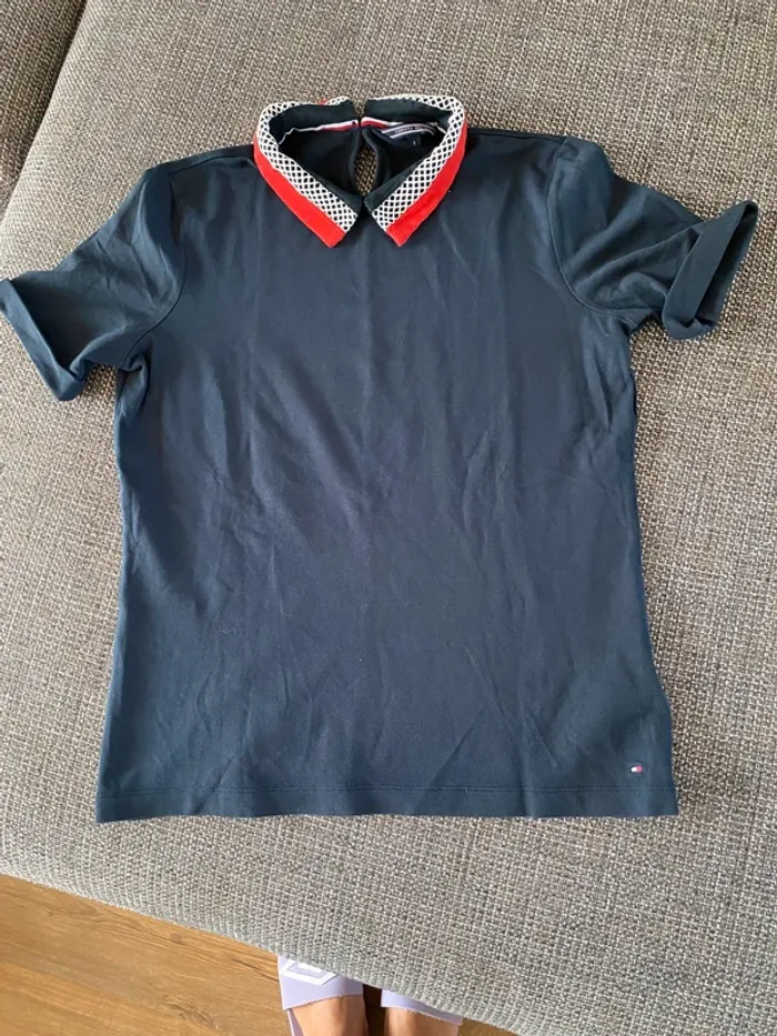 Polo Femme Tommy Hilfiger S Col Ultra Stylé Unique Détails Premium - photo numéro 4