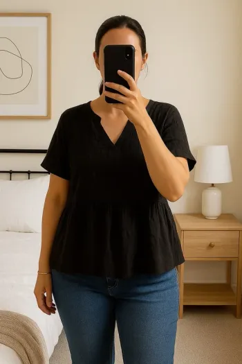 Blouse noire Promod – Taille estimée M – Très bon état