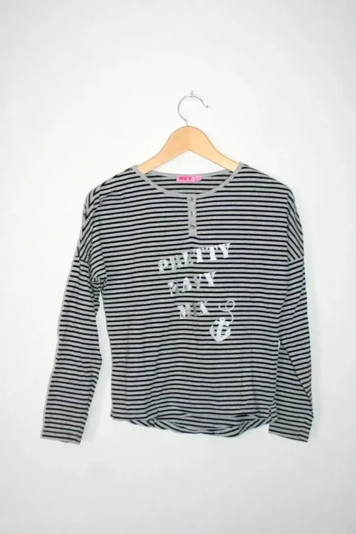 Tee-shirt rayé NKY de chez Kiabi, taille 12 ans