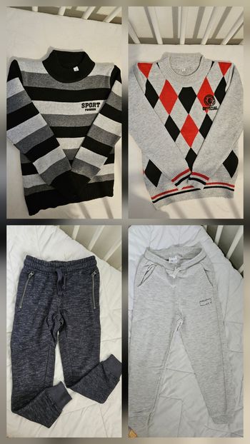 Lot 2 pull + 2 pantalons