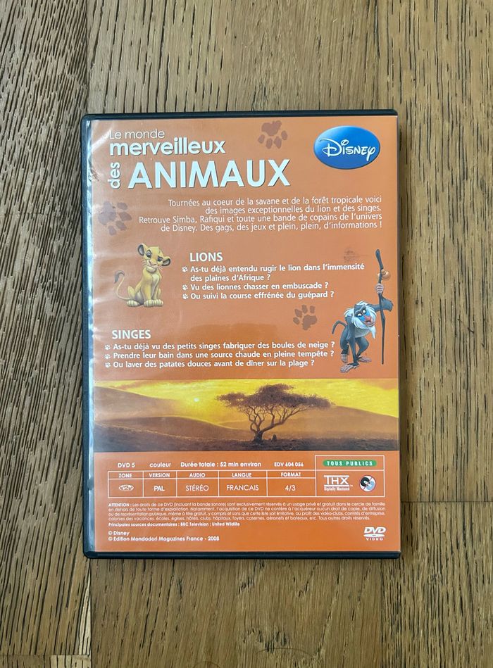 DVD disney le.monde merveilleux des animaux - photo numéro 2