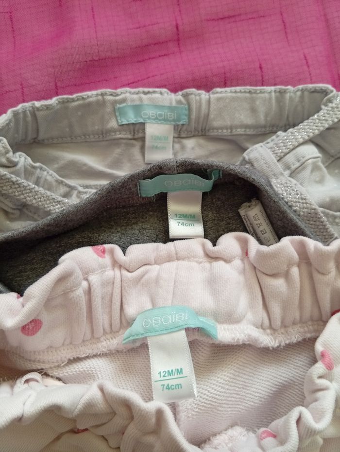 Gros lot de vêtements chauds pour bébé filles de marques 12 mois - photo numéro 2