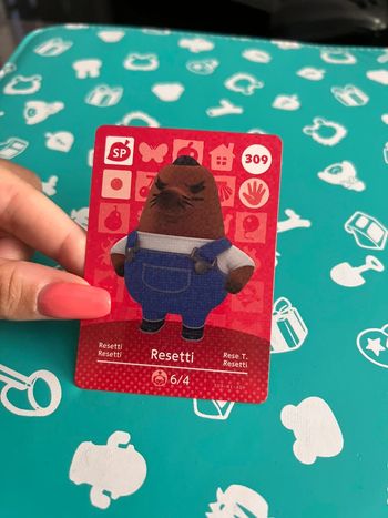 Carte Amiibo Animal Crossing - Série 4 - 309 - Resetti