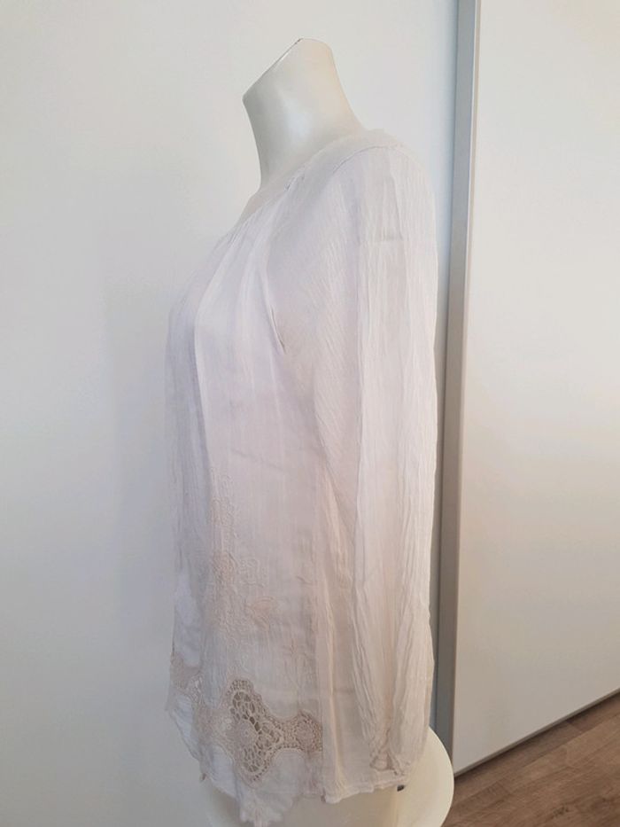 Made in Italy - Blouse brodée avec dentelle - Neuve ! - photo numéro 3