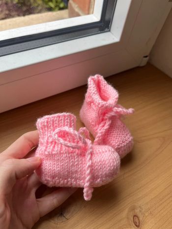 Chaussons tricotés