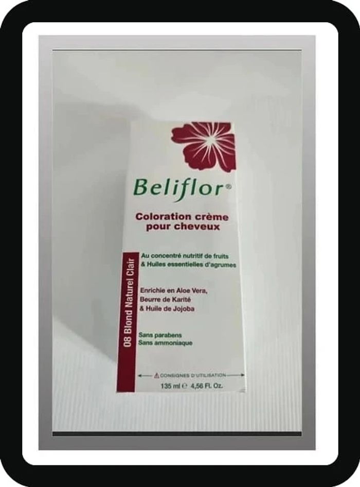 Beliflor coloration crème pour cheveux 08 blond naturel clair 135mL