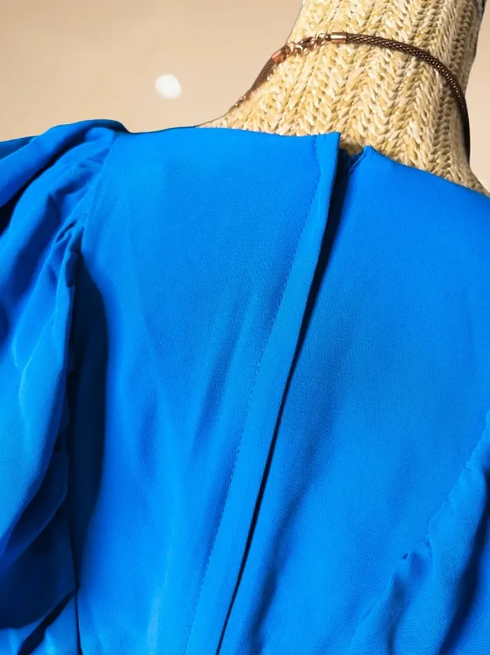 Naf Naf - Robe Droite Bleu 70's - photo numéro 4