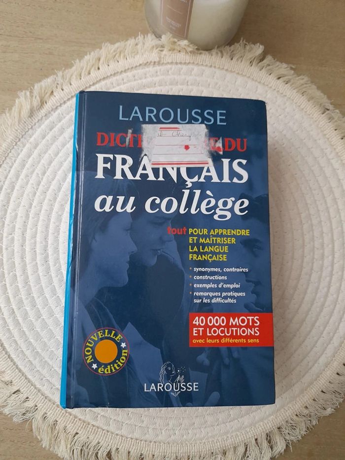 Dictionnaire Français au collège