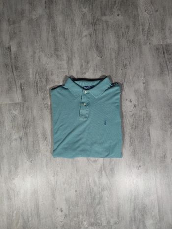 Polo Ralph Lauren Bleu / Menthe Logo Brodé Violet Lilas Taille 2XL Homme