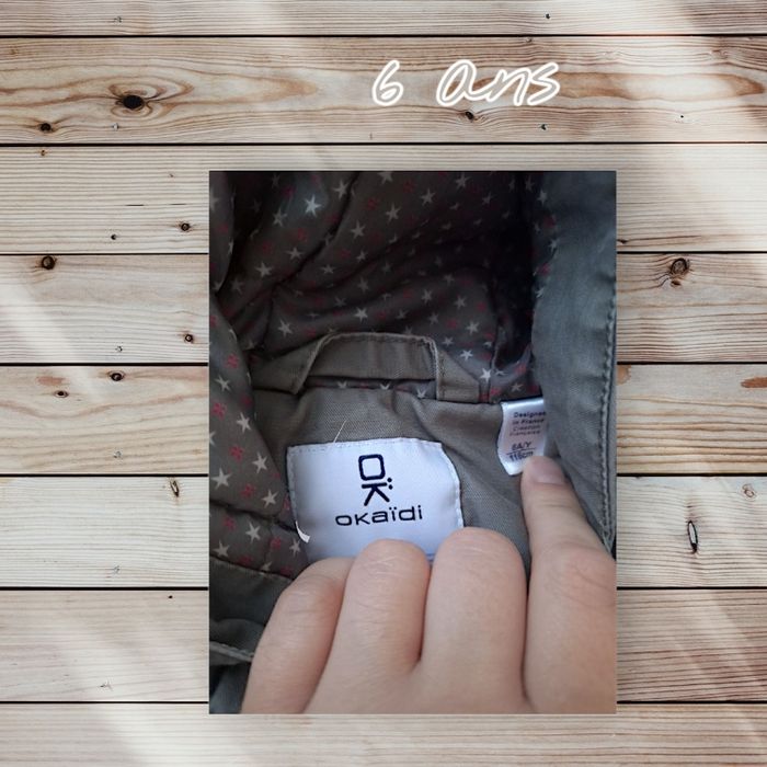 ❄️🩶🧥 Long manteau gris Okaïdi – Fille 6 ans 🧥🩶❄️ - photo numéro 4