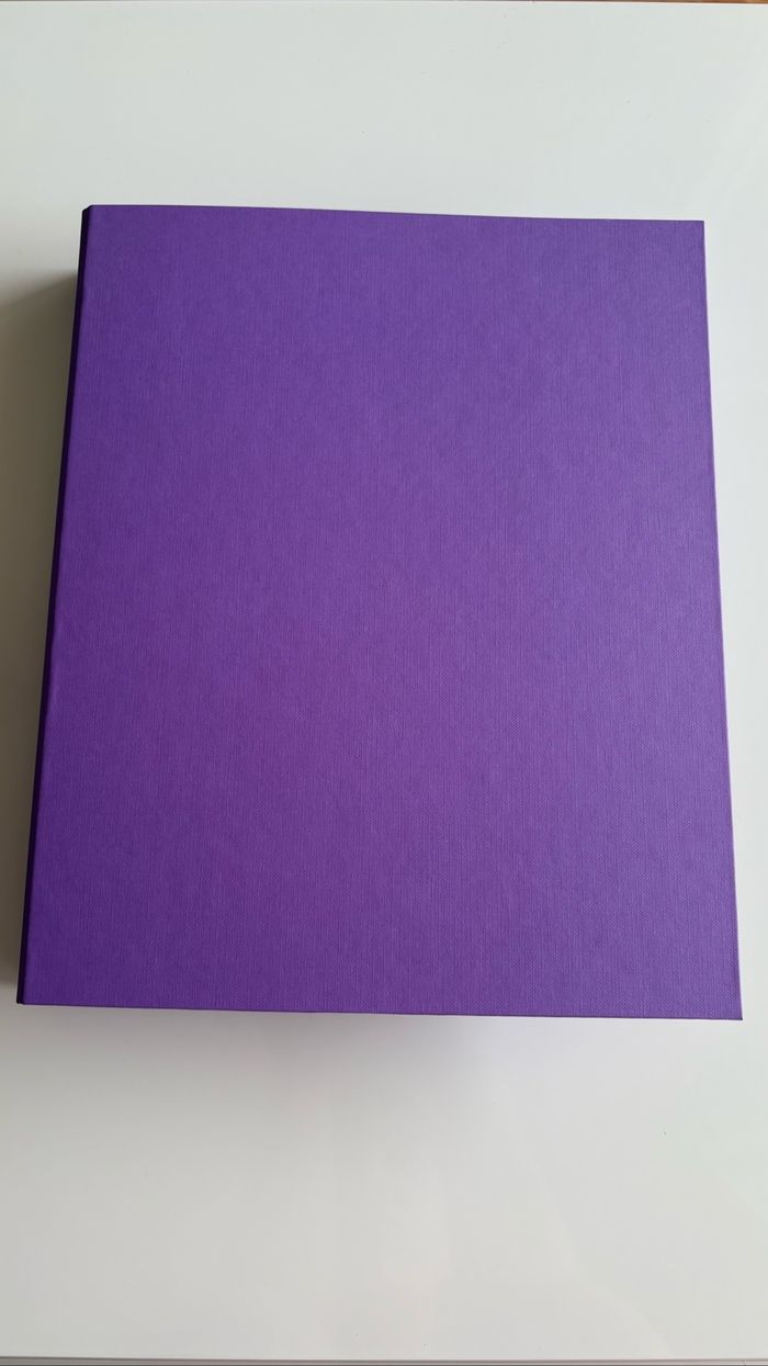 Classeur rigide violet 4 anneaux