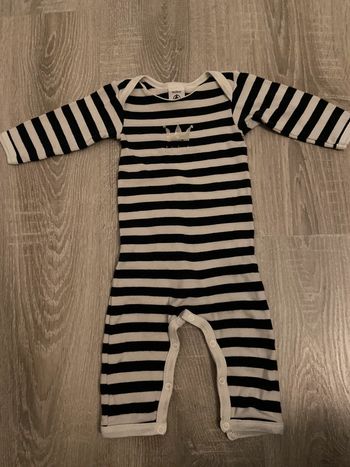 Body petit bateau marinière avec jambe 3 mois