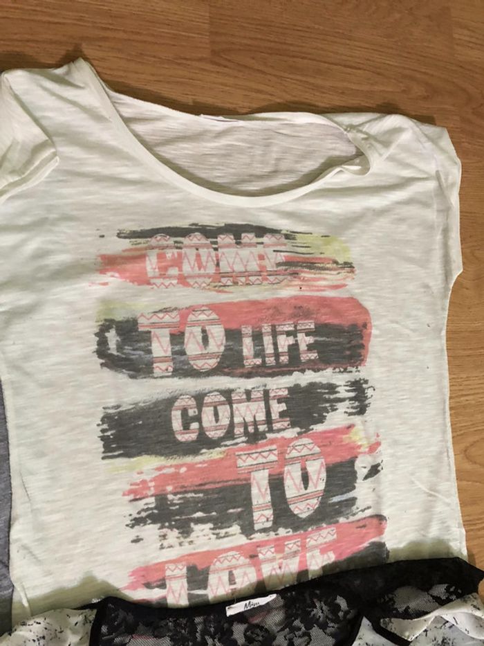 Lot de 4 hauts »MIM » taille L - photo numéro 5