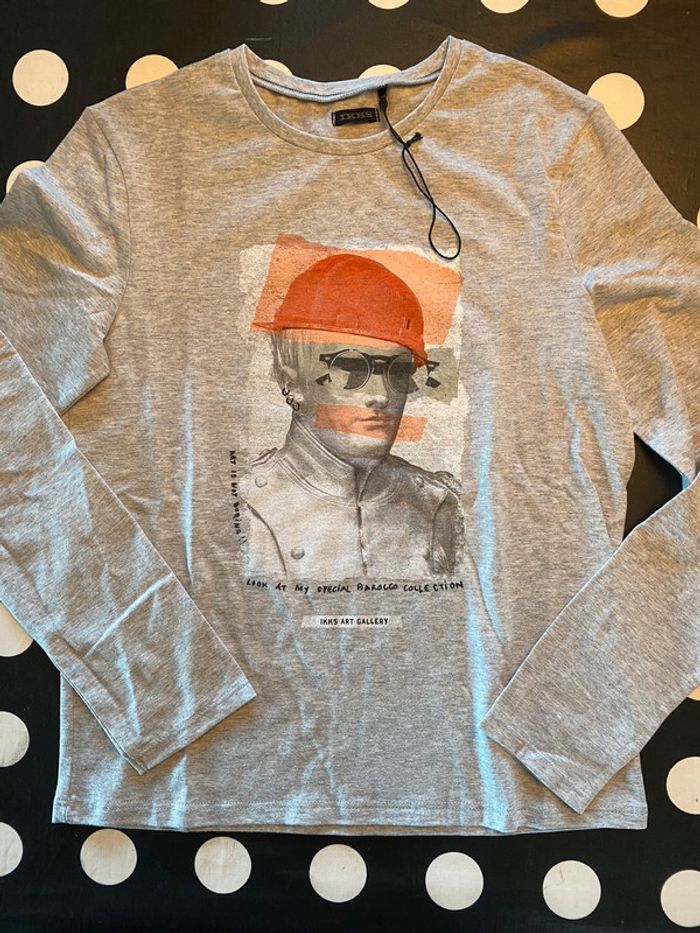 T-shirt longues manches Ikks neuf 12 ans