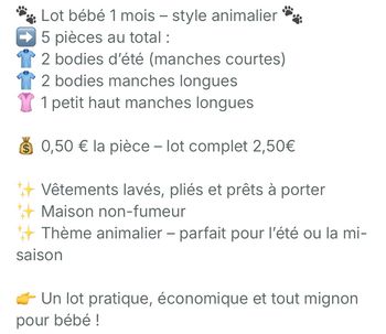 Lot 1 mois