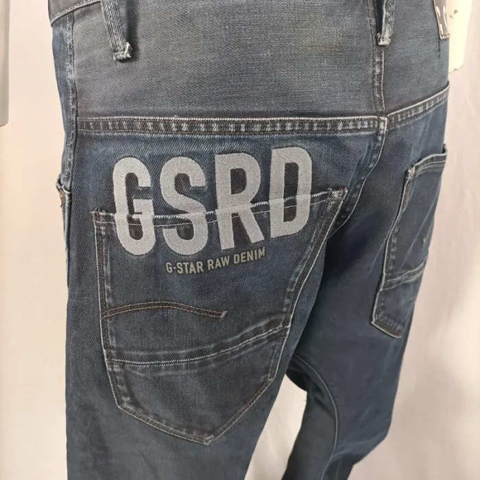 Jean bretelles G-Star RAW 3301 Loose Fit bleu brut – Taille 32 A1195 - photo numéro 12