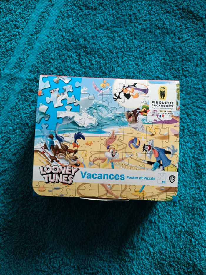 Puzzle et poster Looney tunes en vacances