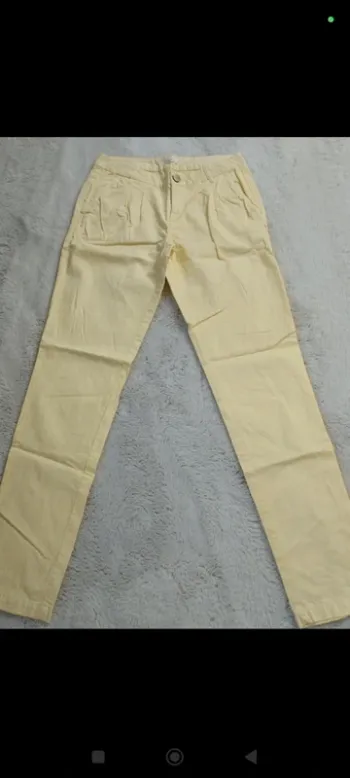 Pantalon chino jaune Promod 34