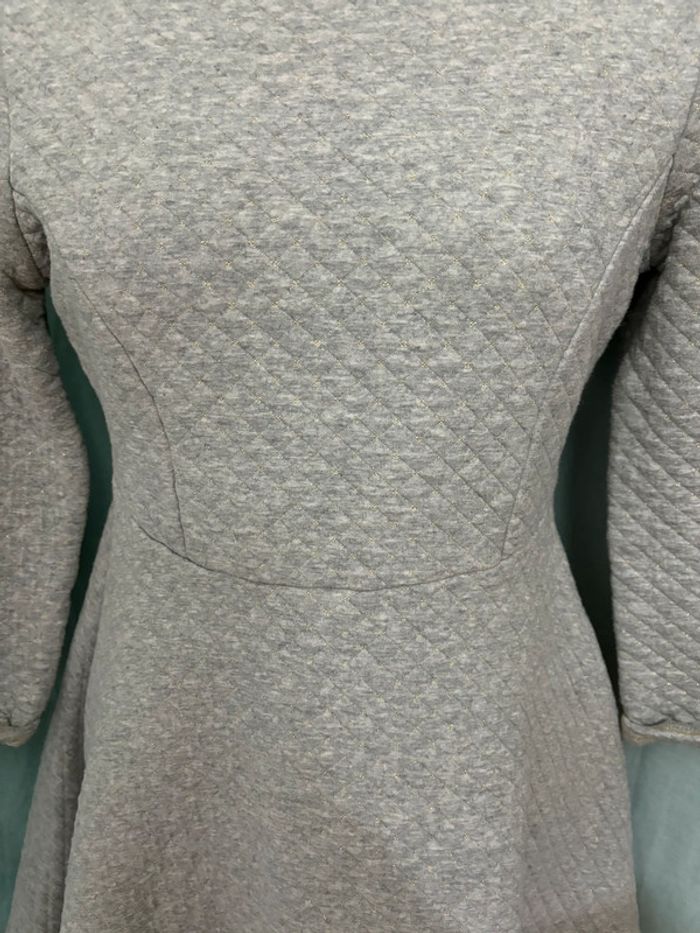 Robe Karl Marc John Grise avec fils dorés - photo numéro 2